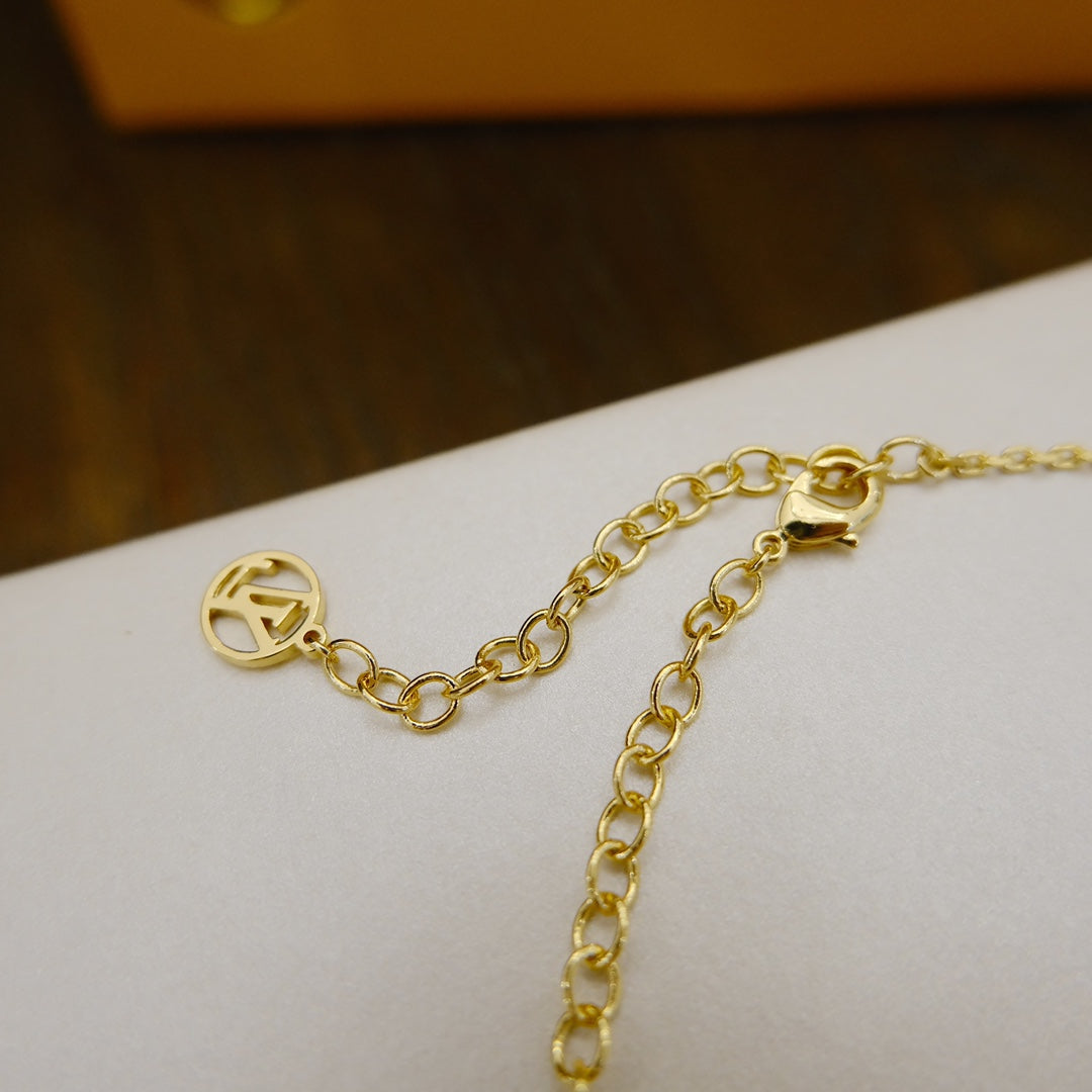 [Basjewels]BLOOMING SUPPLE NECKLACE BRASS