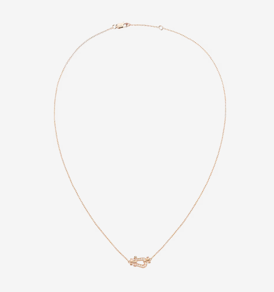 [Basjewels]FORCE 10 DIAMOND PINK GOLD NECKLACE MINI MODEL