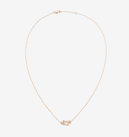 [Basjewels]FORCE 10 DIAMOND PINK GOLD NECKLACE MINI MODEL