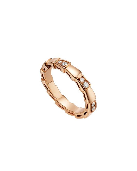 [Basjewels]SERPENTI RING PINK GOLD  3MM