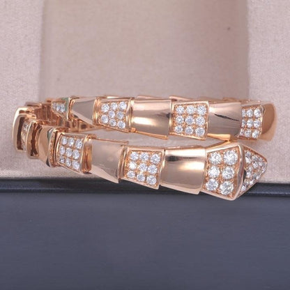 [Basjewels]SERPENTI BRACELET PINK GOLD DIAMOND