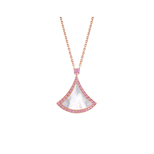 [Basjewels]DREAM NECKLACE MOP DIAMOND PINK