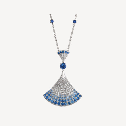 [Basjewels]DREAM NECKLACE AGATE SILVER DIAMOND