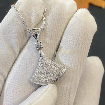 [Basjewels]DREAM NECKLACE SILVER FULL DIAMOND