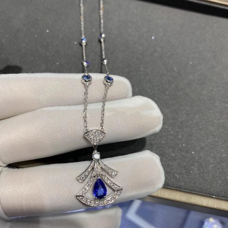 [Basjewels]DREAM NECKLACE AGATE DIAMOND SILVER