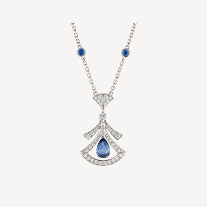 [Basjewels]DREAM NECKLACE AGATE DIAMOND SILVER