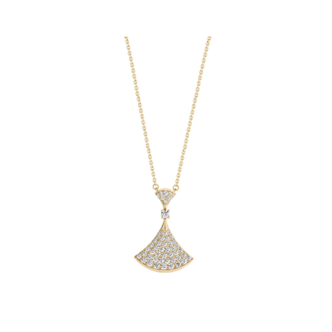 [Basjewels]DREAM NECKLACE GOLD FULL DIAMOND