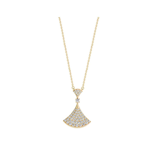 [Basjewels]DREAM NECKLACE GOLD FULL DIAMOND