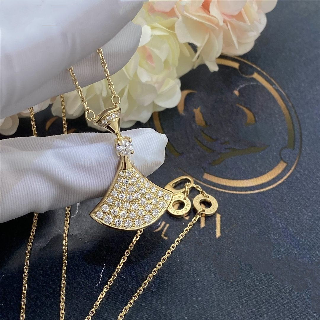 [Basjewels]DREAM NECKLACE GOLD FULL DIAMOND