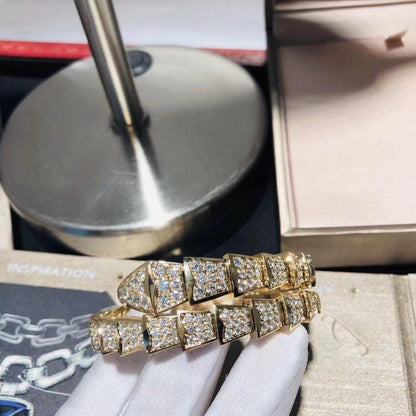 [Basjewels]SERPENTI BRACELET 8MM GOLD DIAMOND