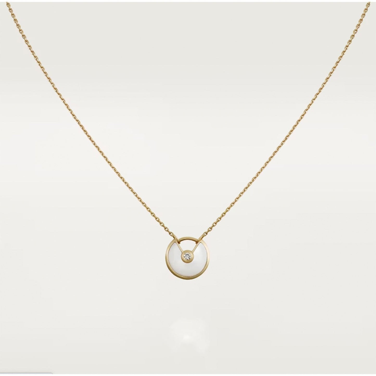 [basloveJW]AMULETTE ROSE GOLD MOP NECKLACE