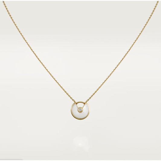 [basloveJW]AMULETTE ROSE GOLD MOP NECKLACE