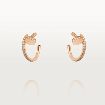 [basloveJW]JUSTE EARRINGS 12.75MM PINK GOLD DIAMOND