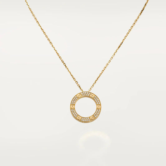 [basloveJW]LOVE NECKLACE ADJUSTABLE ROSE GOLD