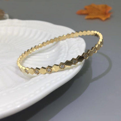 [Basjewels]BEE LOVE GOLD DIAMOND BRACELET