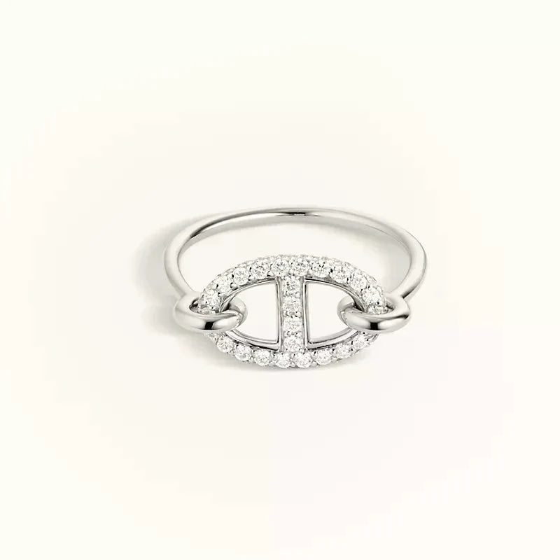 [Basjewels]RONDE SMALL SILVER DIAMOND RING