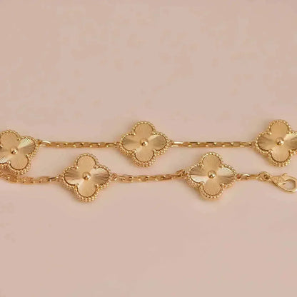 [basloveJW]CLOVER 5 FLOWERS LASER BRACELET