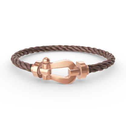 [Basjewels]FORCE LARGE HORSESHOE NO DIAMOND BRACELET ROSE GOLD