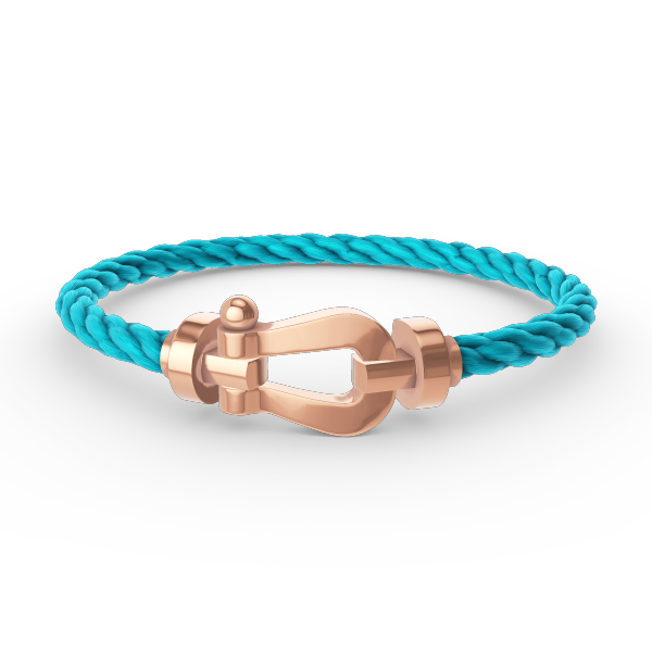 [Basjewels]FORCE LARGE HORSESHOE NO DIAMOND BRACELET ROSE GOLD