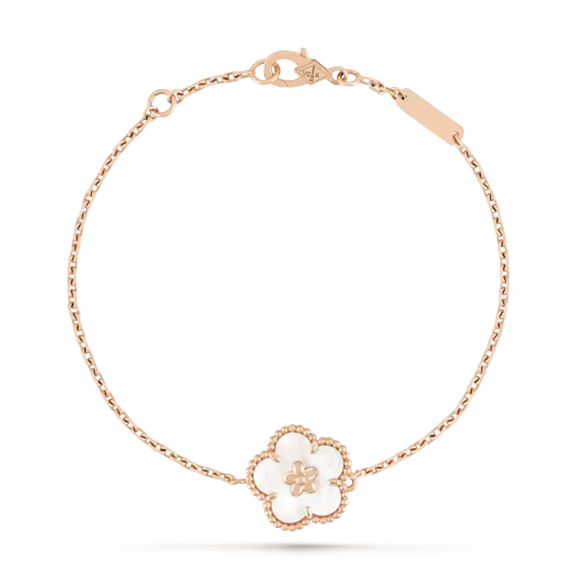 [basloveJW]LUCKY WHITE MOP PLUM BLOSSOM  BRACELET