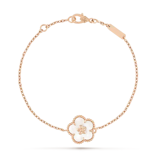 [basloveJW]LUCKY WHITE MOP PLUM BLOSSOM  BRACELET