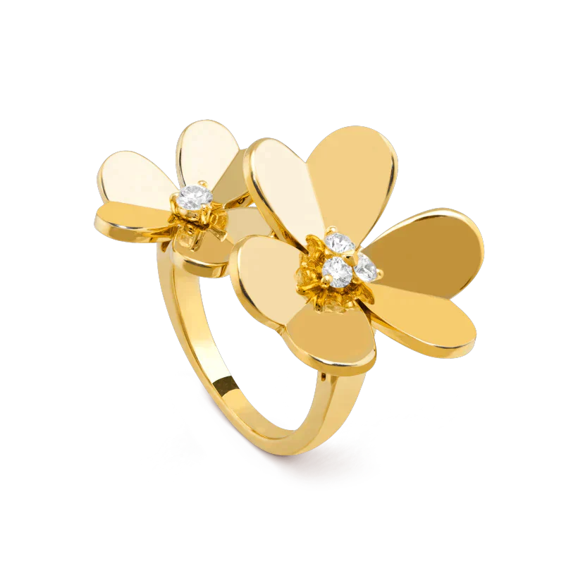 [basloveJW]CLOVER COMOS GOLD DIAMOND RING