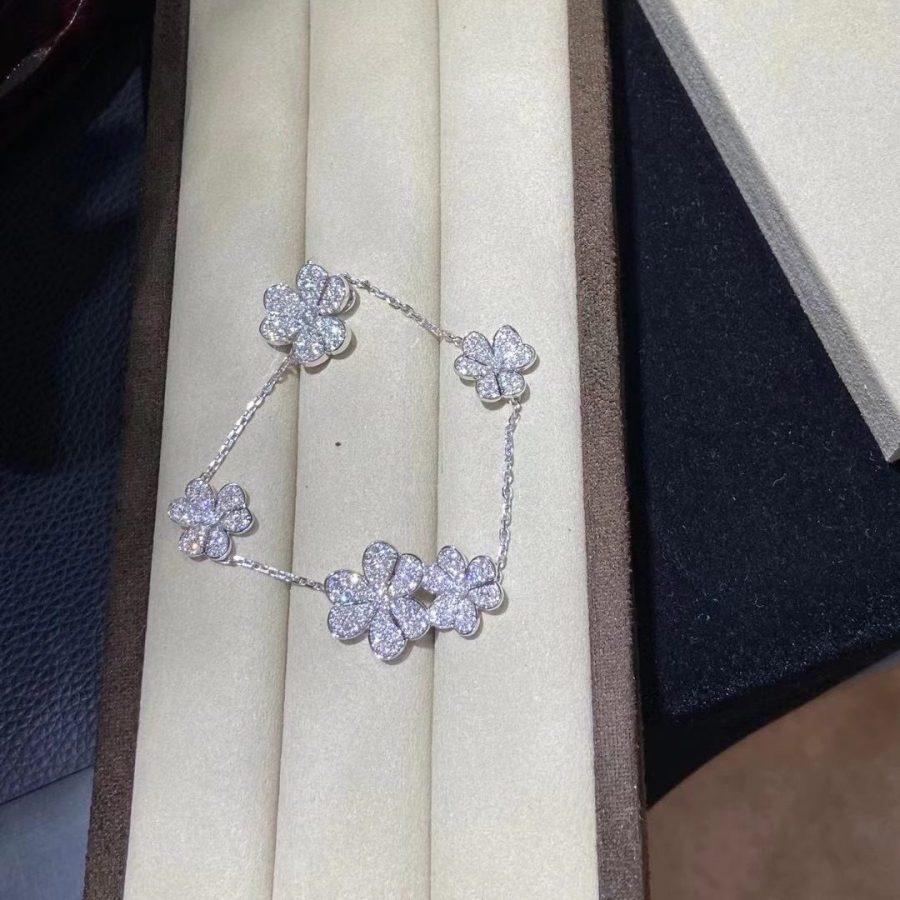 [basloveJW]FRIVOLE SILVER 5 FLOWERS BRACELET