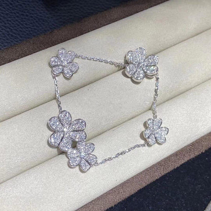 [basloveJW]FRIVOLE SILVER 5 FLOWERS BRACELET