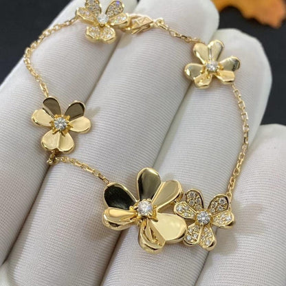 [basloveJW]FRIVOLE GOLD 5 FLOWERS BRACELET