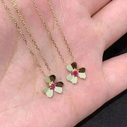 [basloveJW]FRIVOLE GOLD FLOWER NECKLACE