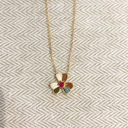 [basloveJW]FRIVOLE GOLD FLOWER NECKLACE