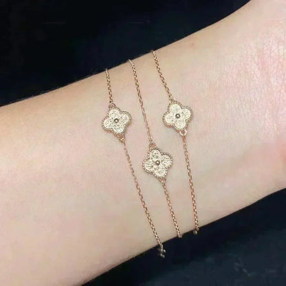 [basloveJW]CLOVER SINGLE FLOWER BRACELET