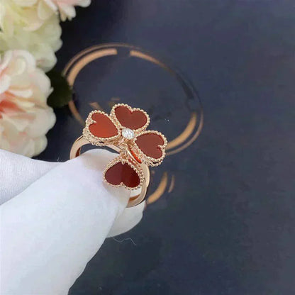 [basloveJW]SWEET CLOVER CARNELIAN RING