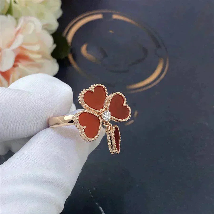 [basloveJW]SWEET CLOVER CARNELIAN RING