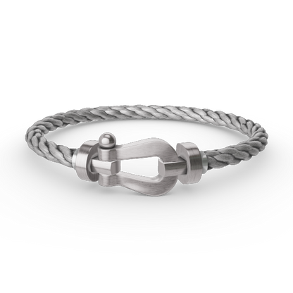 [Basjewels]FORCE LARGE HORSESHOE NO DIAMOND BRACELET SILVER