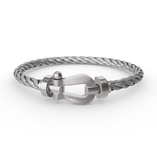 [Basjewels]FORCE LARGE HORSESHOE NO DIAMOND BRACELET SILVER