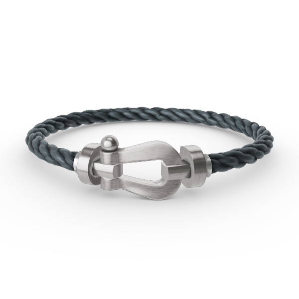 [Basjewels]FORCE LARGE HORSESHOE NO DIAMOND BRACELET SILVER